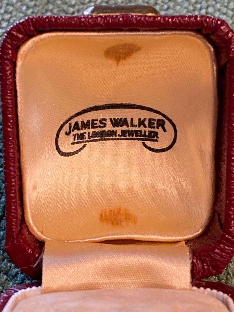 希少品☆イギリス老舗宝石店JAMES WALKER 1930年代リングケース