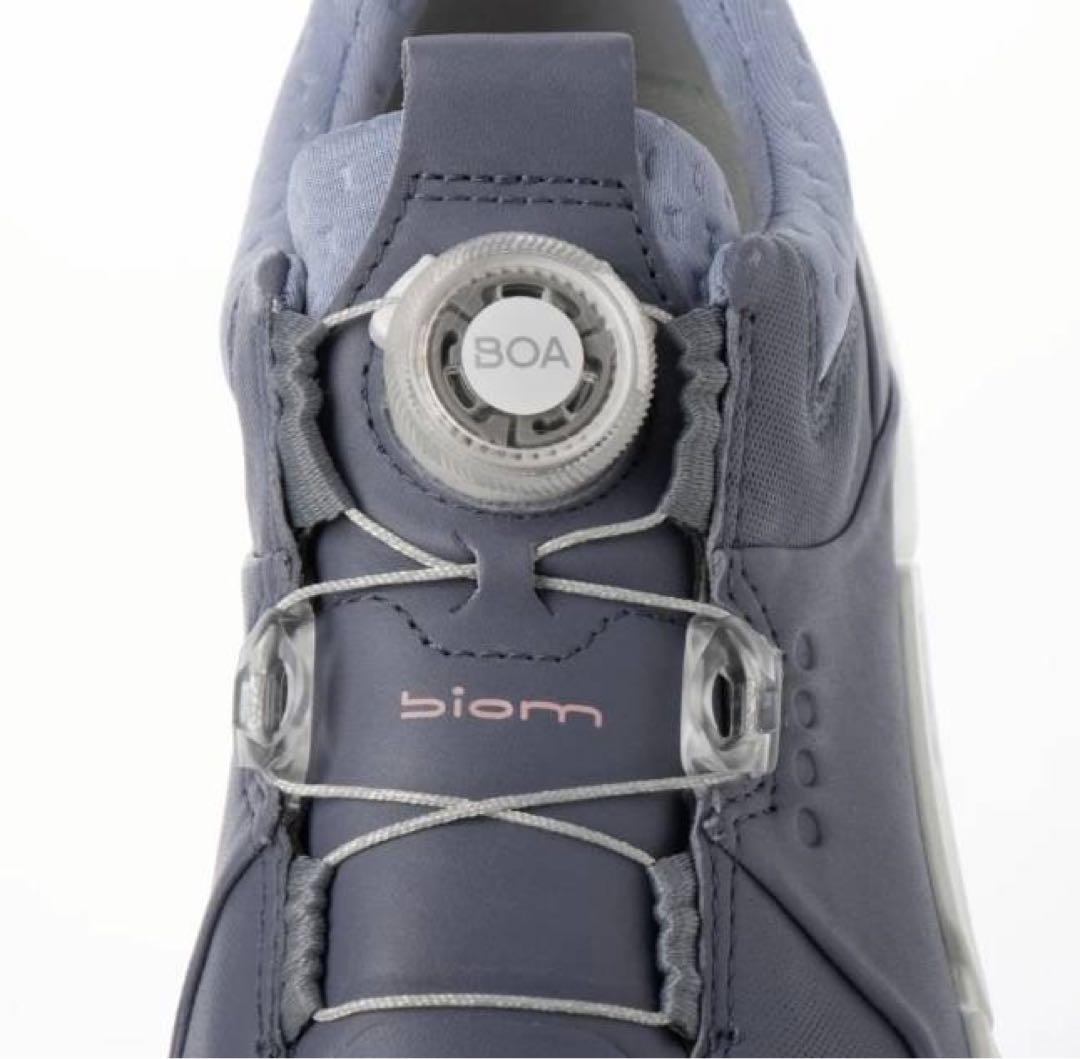 新品 ecco エコー W バイオム H4 ボア ゴルフ シューズ 23.5cm