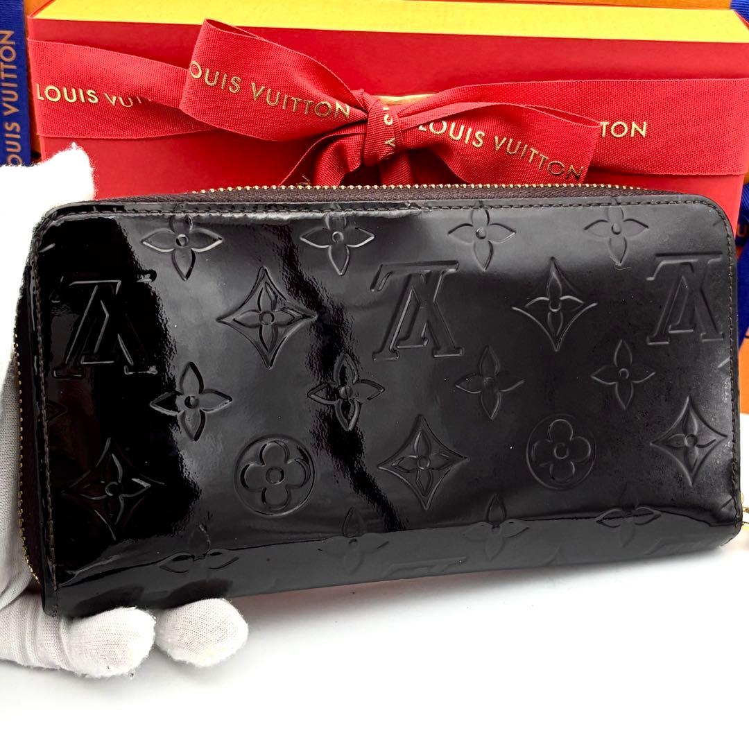 ☆美品☆ルイヴィトン モノグラムヴェルニ ジッピーウォレット 長財布 アマラント