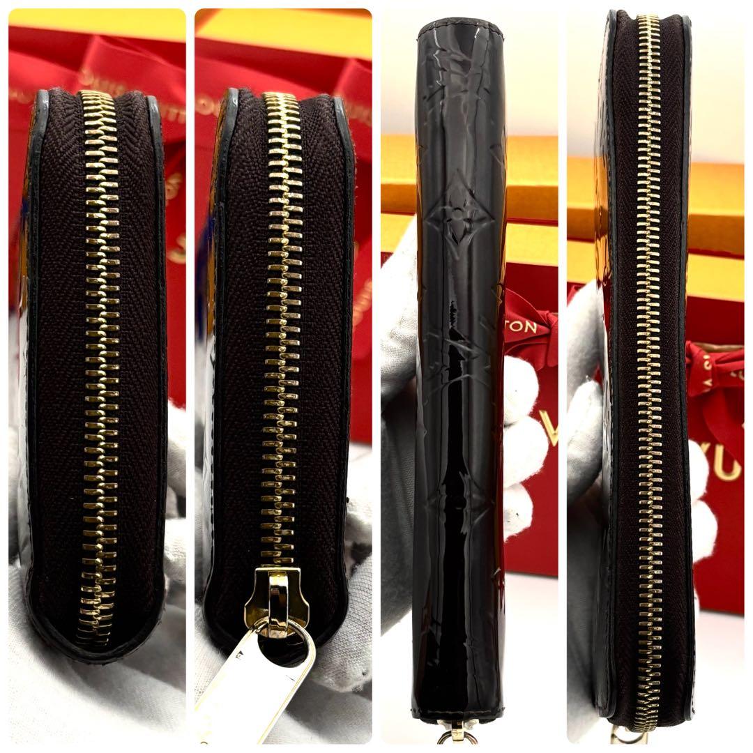 ☆美品☆ルイヴィトン モノグラムヴェルニ ジッピーウォレット 長財布 アマラント