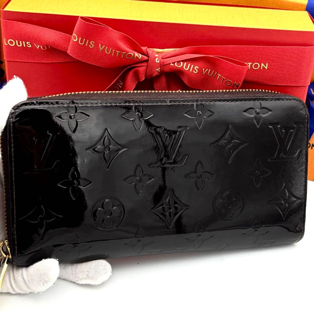 ☆美品☆ルイヴィトン モノグラムヴェルニ ジッピーウォレット 長財布 アマラント