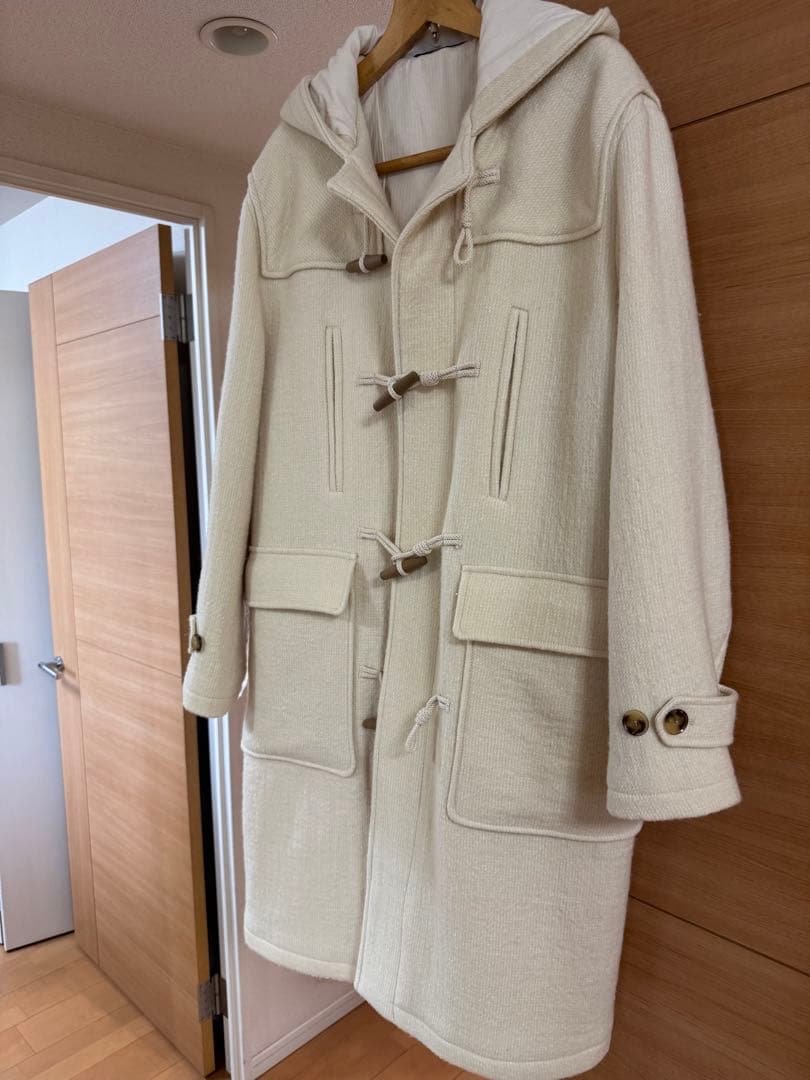 ZARA トグルフードコート エクリュ サイズL-XL