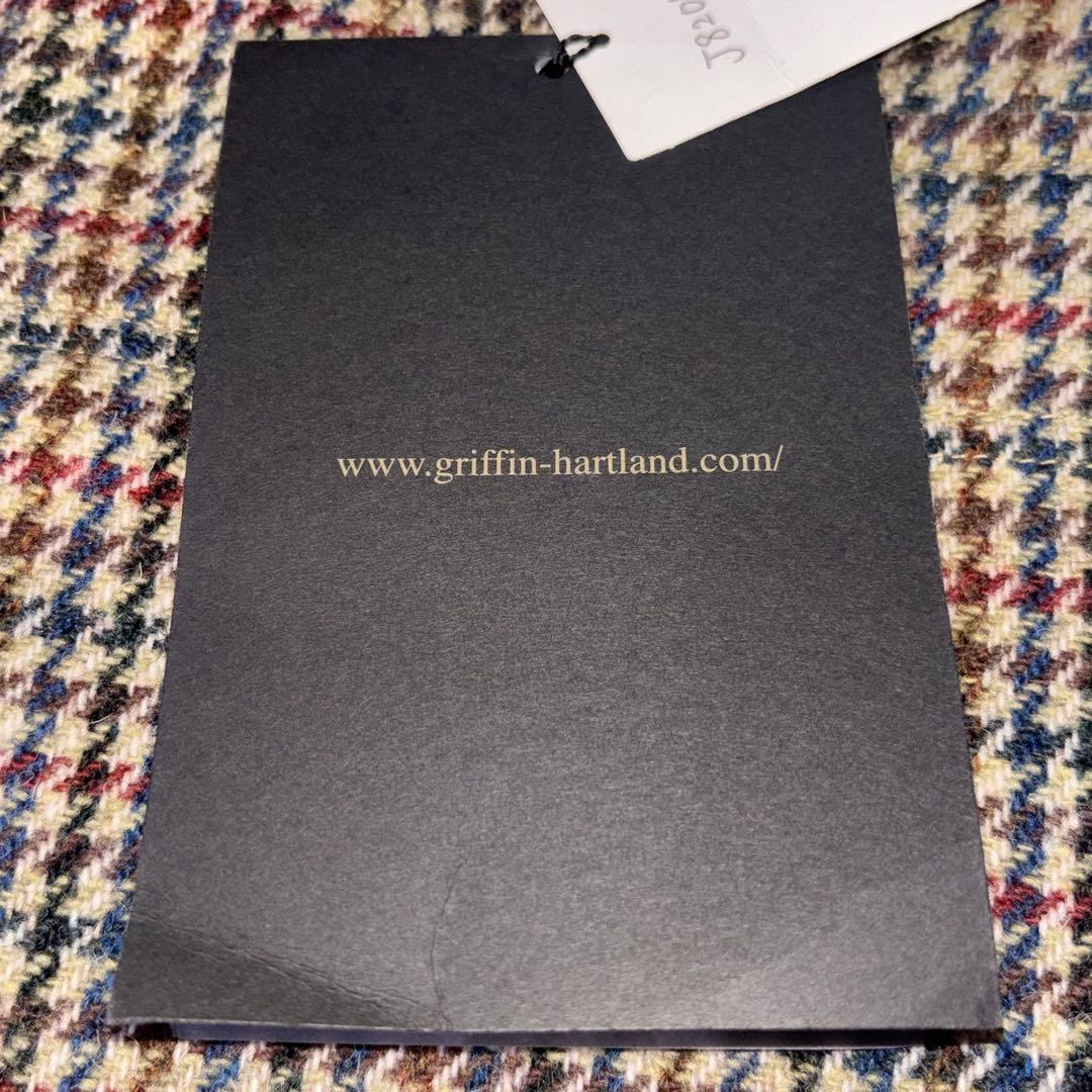 【新品未使用タグ付】GRIFFIN HARTLAND ハリスツイード ポンチョ