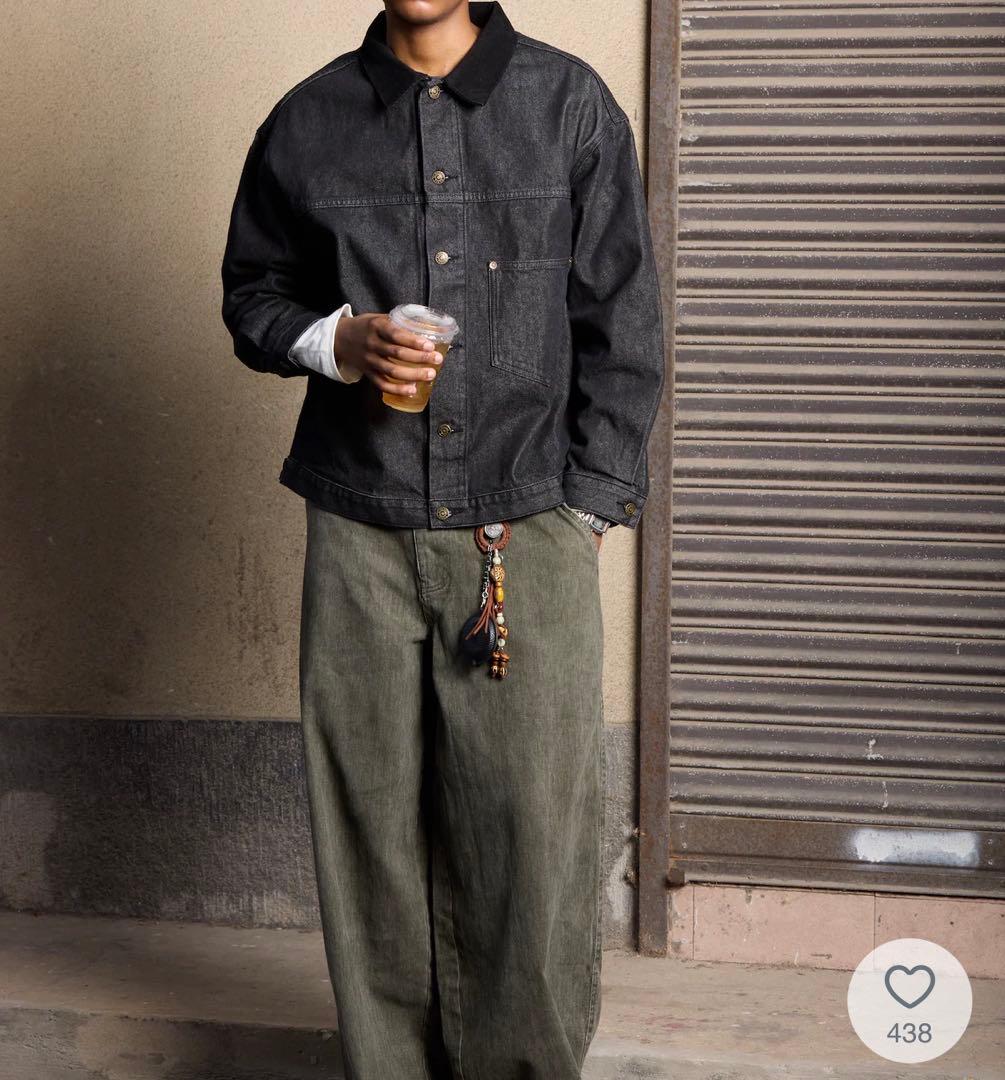 BONBON オーセンティックストレートデニム ジャケット　ブラック S 新品