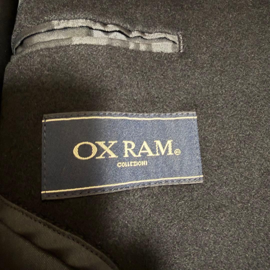 未使用級XLサイズ相当　カシミヤ100% ダブルチェスターコート　マキシ丈　黒