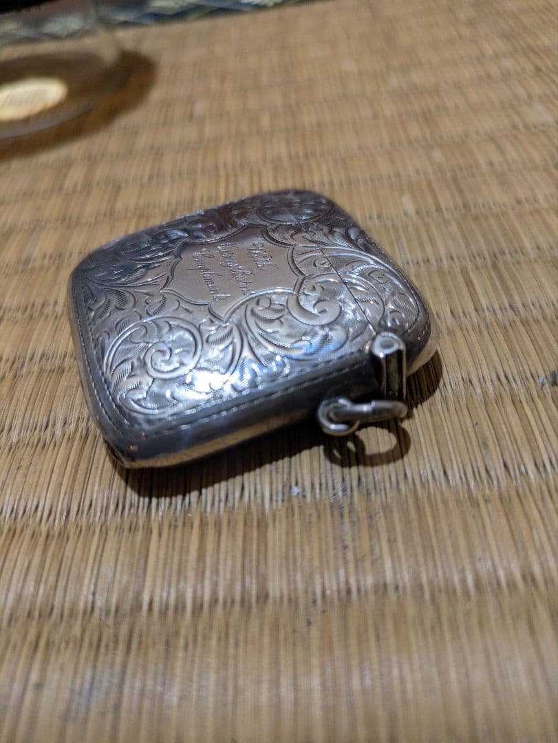 銀製アンティークケース Watson & Burns刻印入り