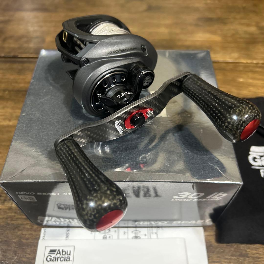 【美品】アブガルシア レボビースト 41-HS-S スタコンハンドル オマケ付き