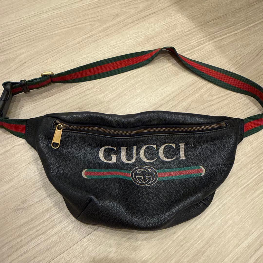GUCCI グッチ シェリーライン ボディバッグ ウエストポーチ メンズ GUCCI