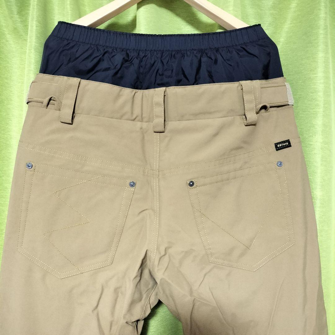 ESTIVO エスティボ スノーボードパンツ メンズL ベージュ系 耐水 防寒