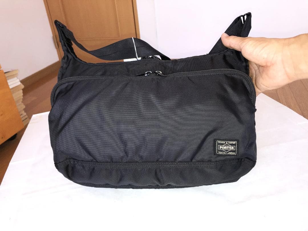 激美品　ポーター　フラッシュ　ショルダー　バッグ　L　カメラ　タンカー　旅行
