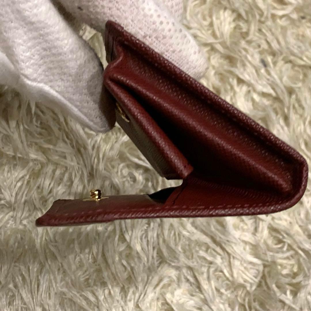 極美品✨バーバリー ノバチェック ケース サフィアーノ ボルドー