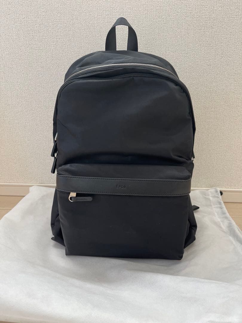E'POR エポール ロペ パックサック リュック ブラック 撥水