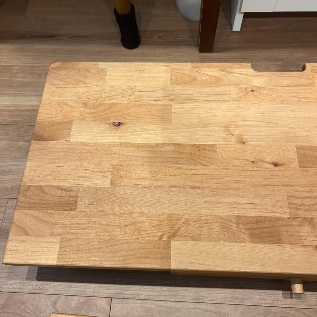 aya様専用 ベルメゾン 天然木アルダー材 コンパクトデスク 幅80 奥行35