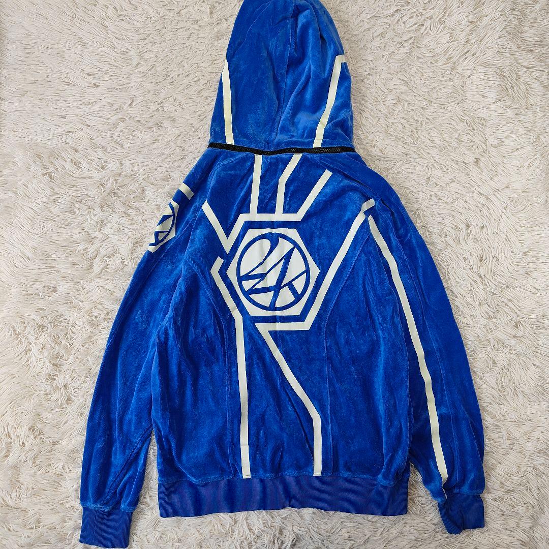 24KARATS ジャージセットアップ　ベロア　ドローコード　ツアー限定　青　L