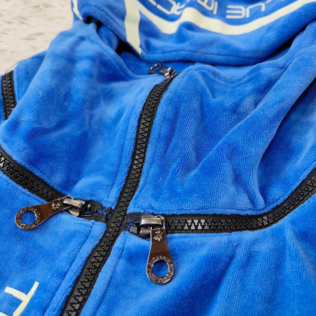 24KARATS ジャージセットアップ　ベロア　ドローコード　ツアー限定　青　L