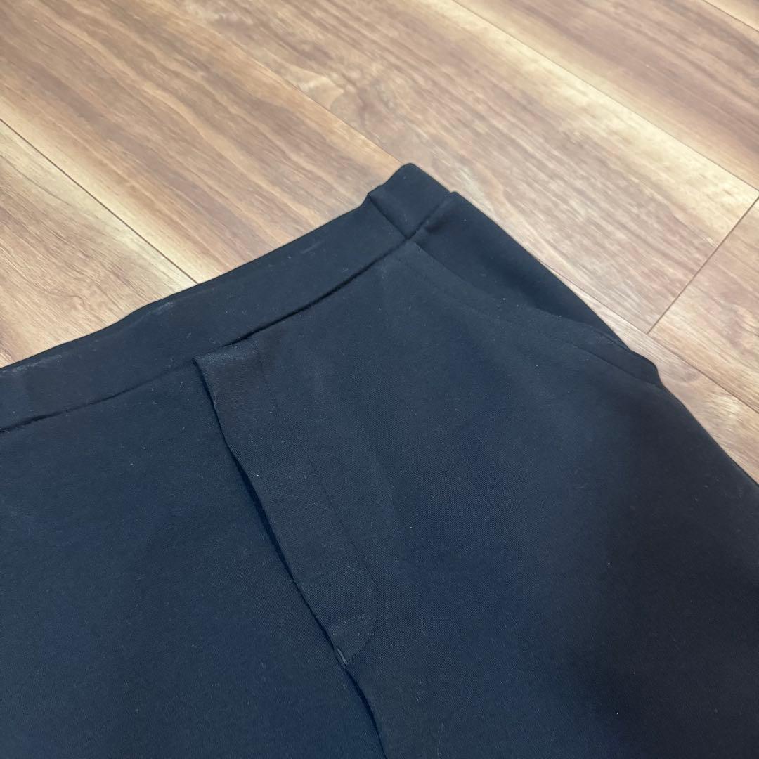 Curensology ストレッチポンチフレアパンツ ブラック