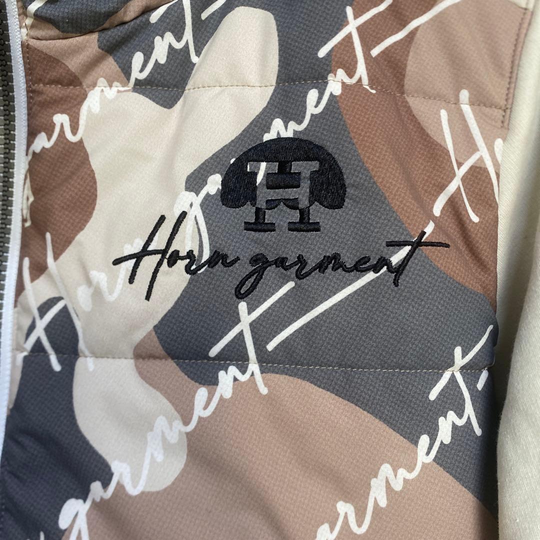 冬用ゴルフウェア ホーンガーメント カモフラージュダウンジャケット