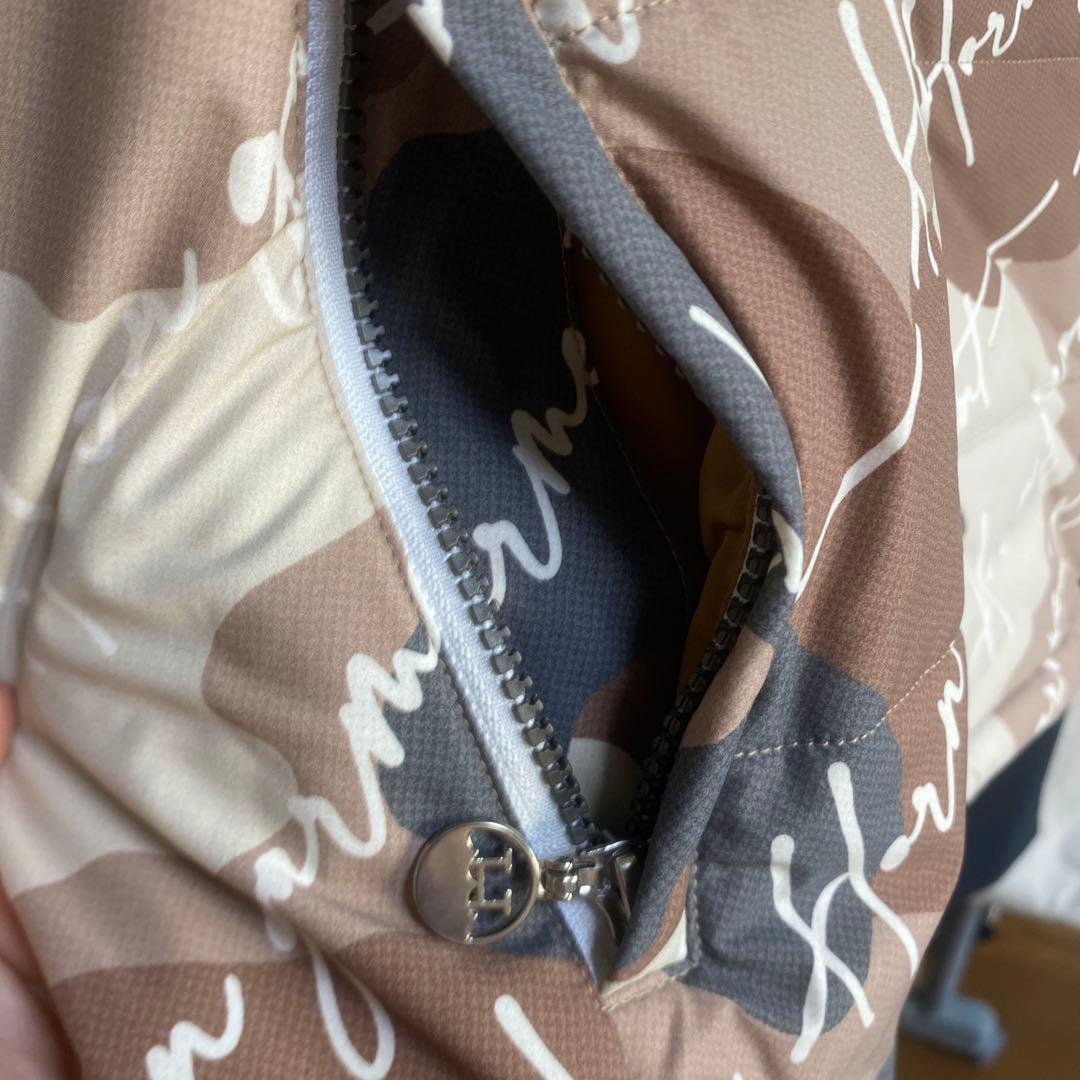 冬用ゴルフウェア ホーンガーメント カモフラージュダウンジャケット