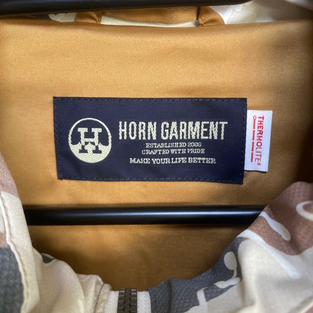 冬用ゴルフウェア ホーンガーメント カモフラージュダウンジャケット