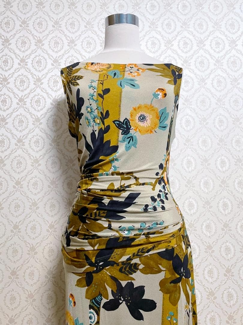 ETRO エトロ イエロー系 花柄ワンピース
