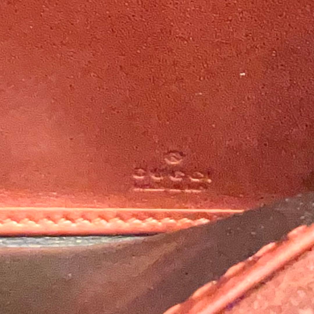 グッチ 長財布 GGキャンバス ロゴ金具 ゴールド金具 大容量 シャイニーレッド