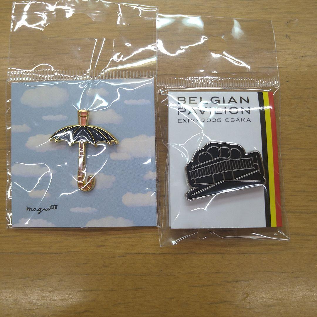 大阪万博限定 ベルギー館 ピンバッジ パビリオン 2セット - メルカリ