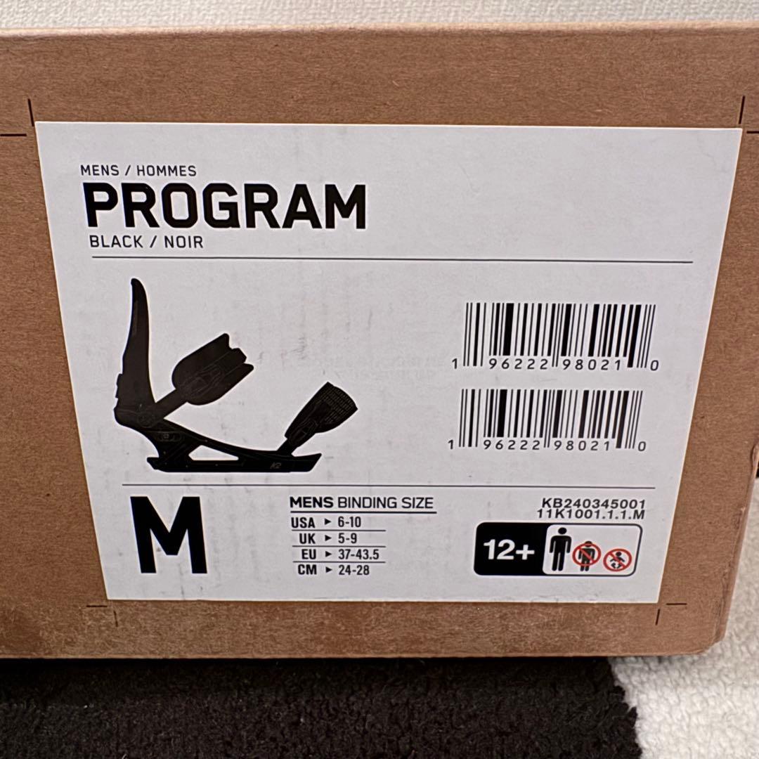 K2 PROGRAM ビンディング Mサイズ ブラック