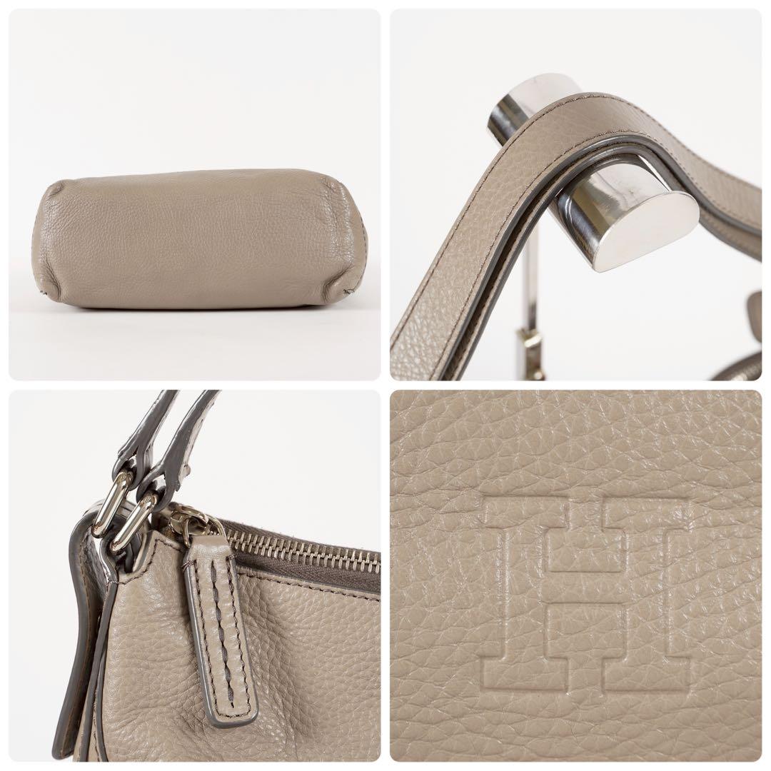 極美品✨】ヒロフ ヴィータ 2way ショルダーバッグ シボ革 グレージュ