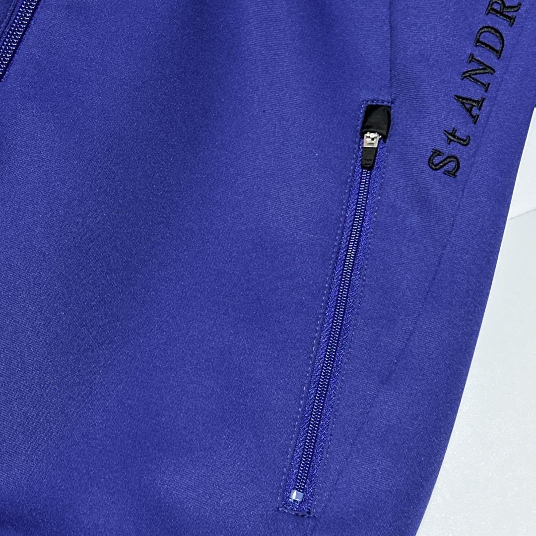 新品同様品★セントアンドリュース トラックジャケット ブルー L ゴルフウェア