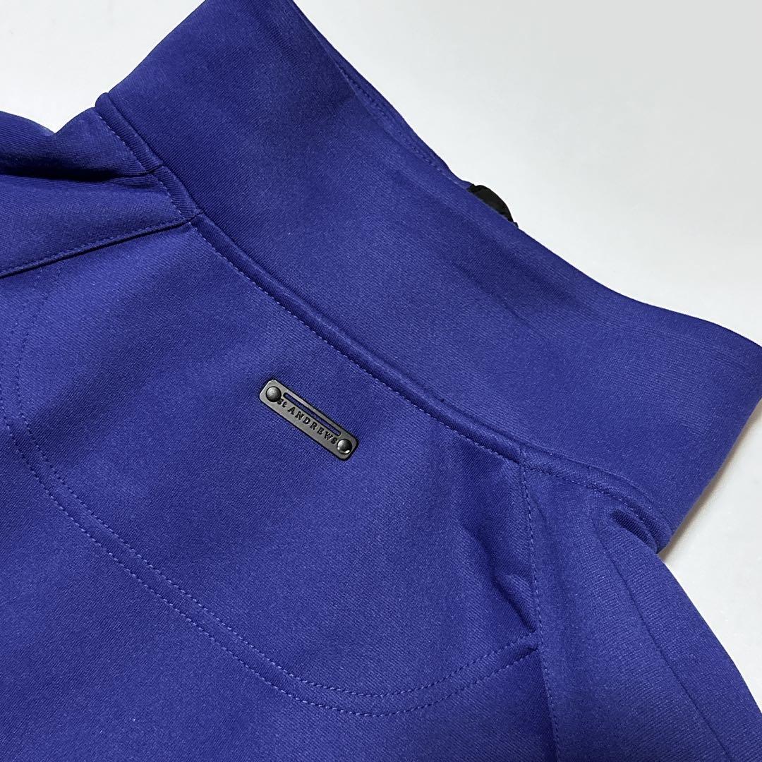 新品同様品★セントアンドリュース トラックジャケット ブルー L ゴルフウェア