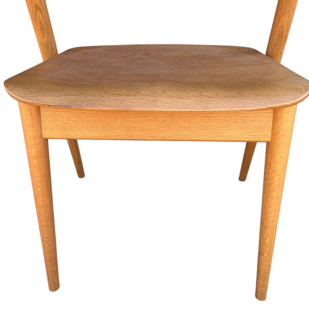 【美品】飛騨産業　SEOTO セミアームチェア（板座）KD201AN 2脚セット