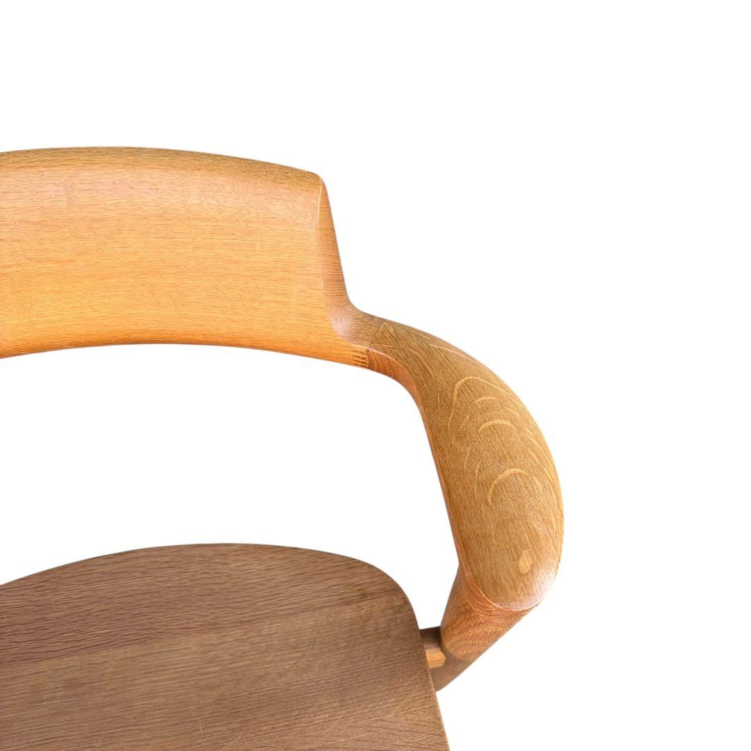 【美品】飛騨産業　SEOTO セミアームチェア（板座）KD201AN 2脚セット