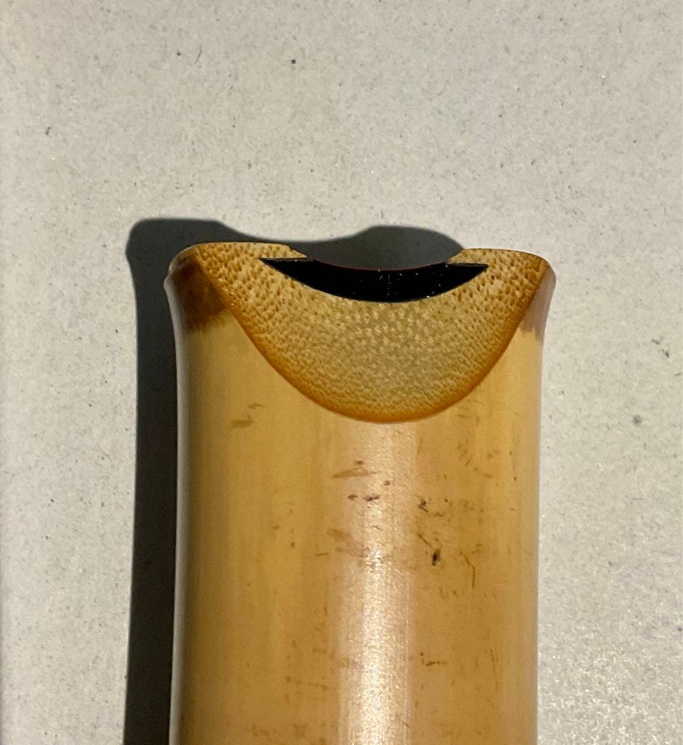 3111701M 極上 尺八 名工鹿山銘 完品 一尺六寸 歌口バチ型 - メルカリ