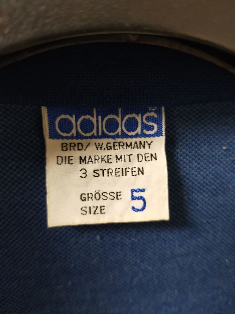 希少5号 西ドイツ製 adidas ジャージ トラックジャケット 70s 80s