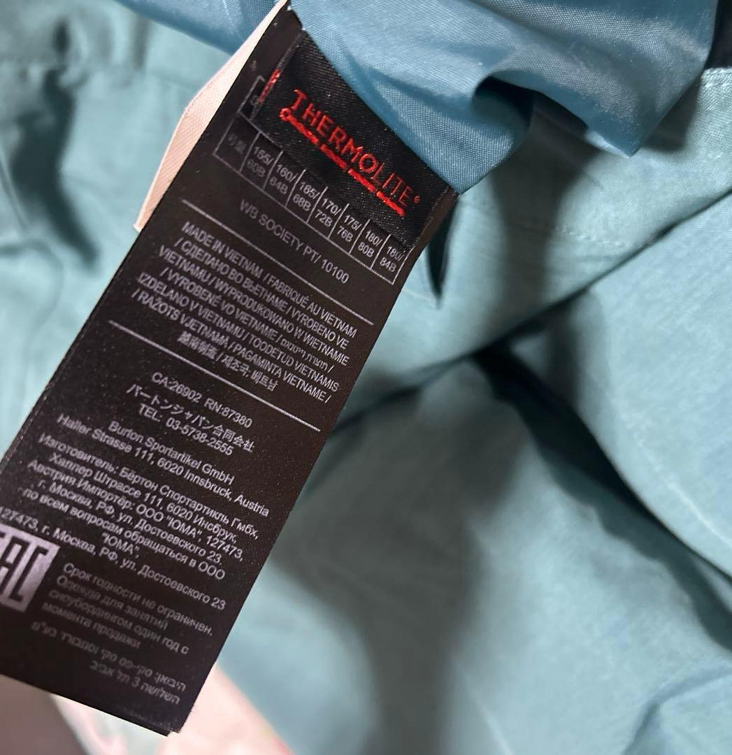 美品BURTONバートン　スキーウェア パンツ　ボトムスSグリーン　スノボウェア