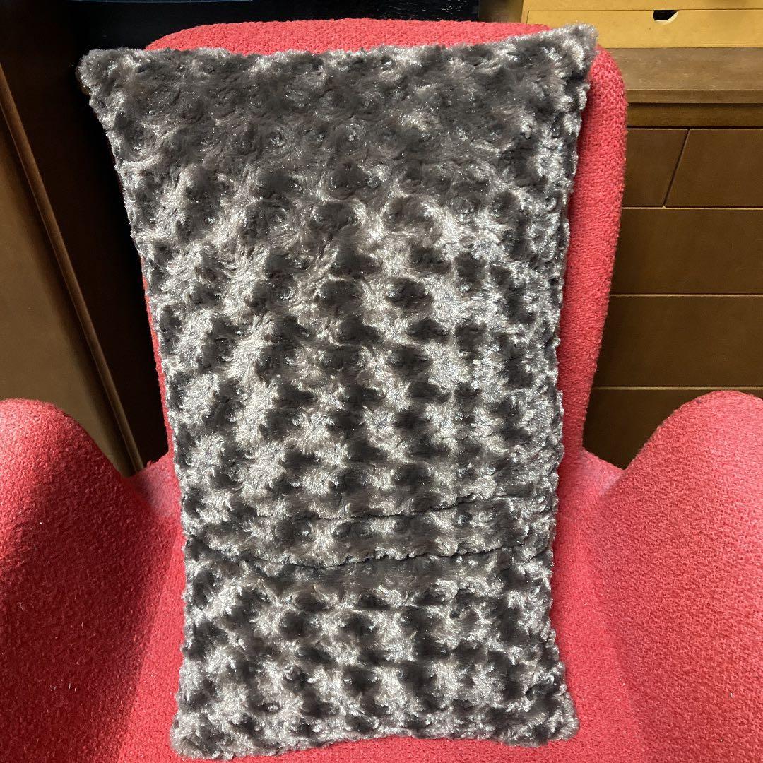 フェイクファー クッション／ブラウン