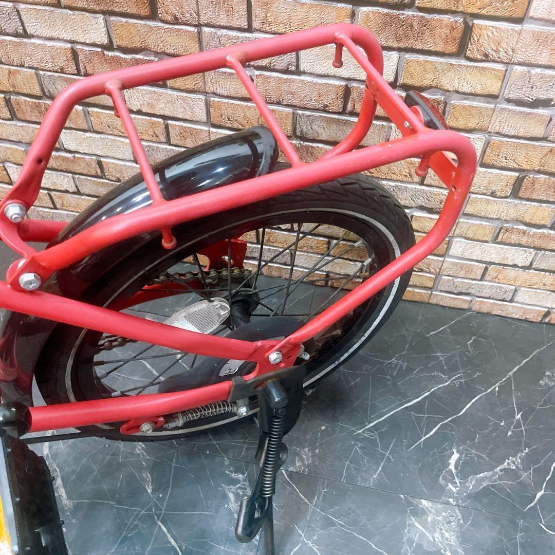 【29】折りたたみ自転車 折車 Emergency bike レッド 16インチ
