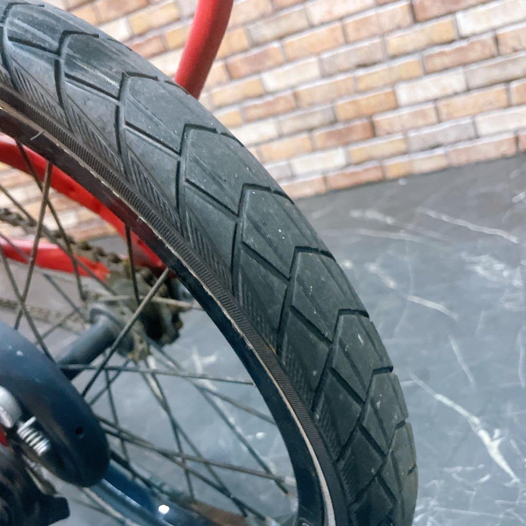 【29】折りたたみ自転車 折車 Emergency bike レッド 16インチ