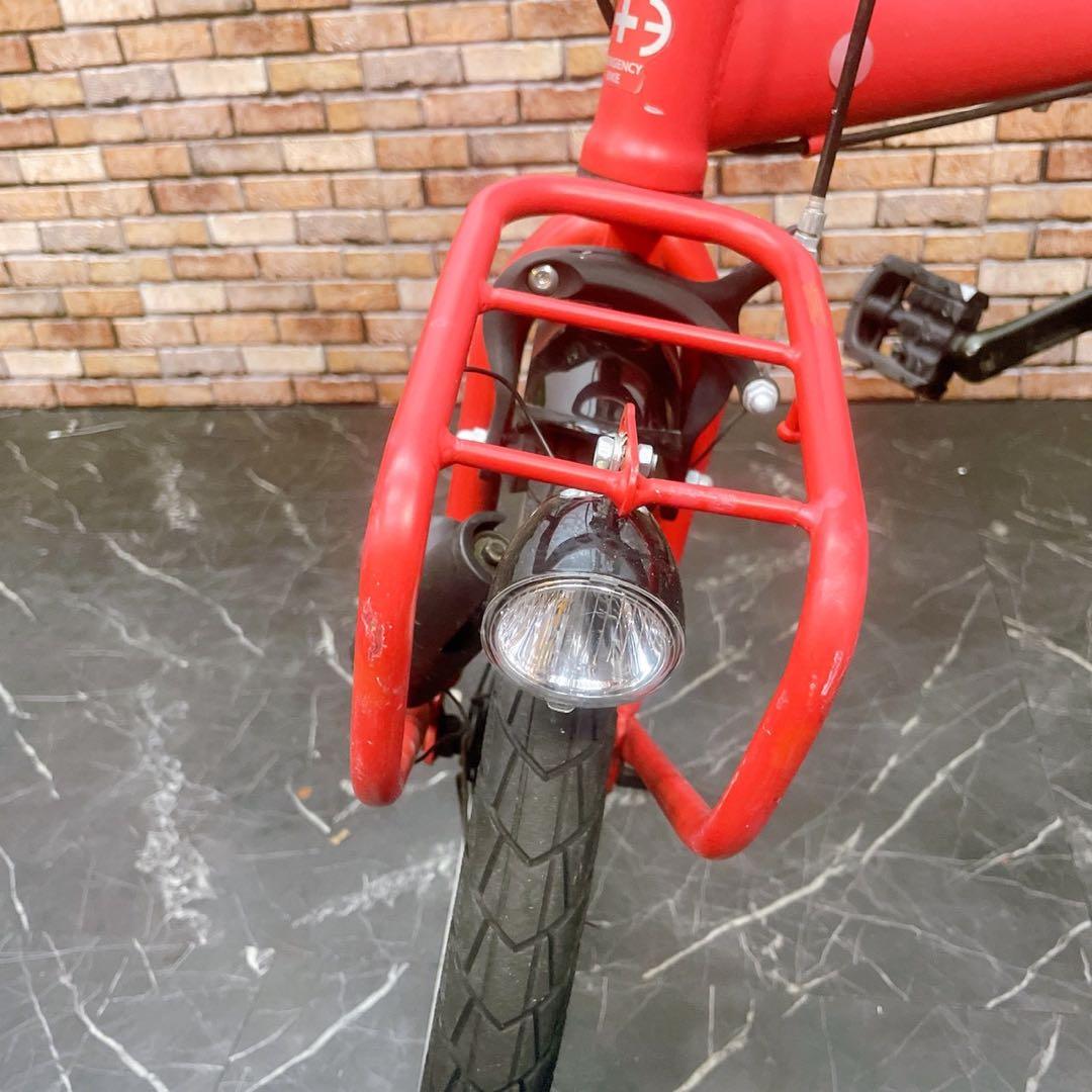 【29】折りたたみ自転車 折車 Emergency bike レッド 16インチ