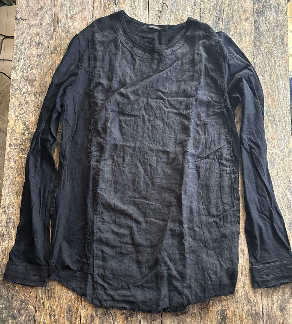 SADDAM TEISSY 2種 ラミー カーディガン カットソー ブラック