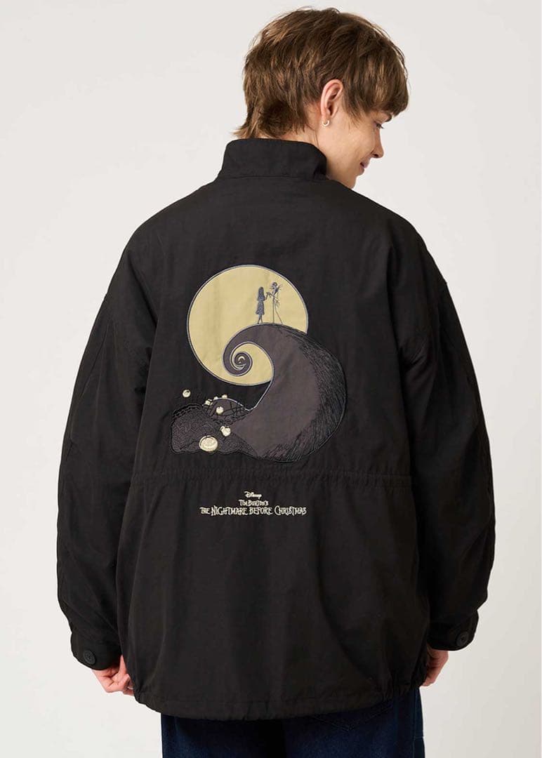 グラニフ　ナイトメア　永遠に　ショートモッズコート　ブラックSS 男女兼用