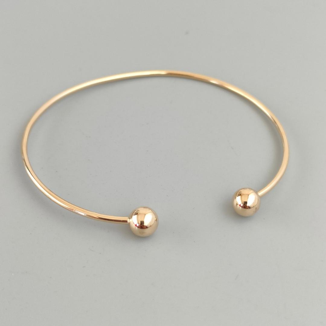 18金 K18 ユニセックス バングル 1.72ｇ A636