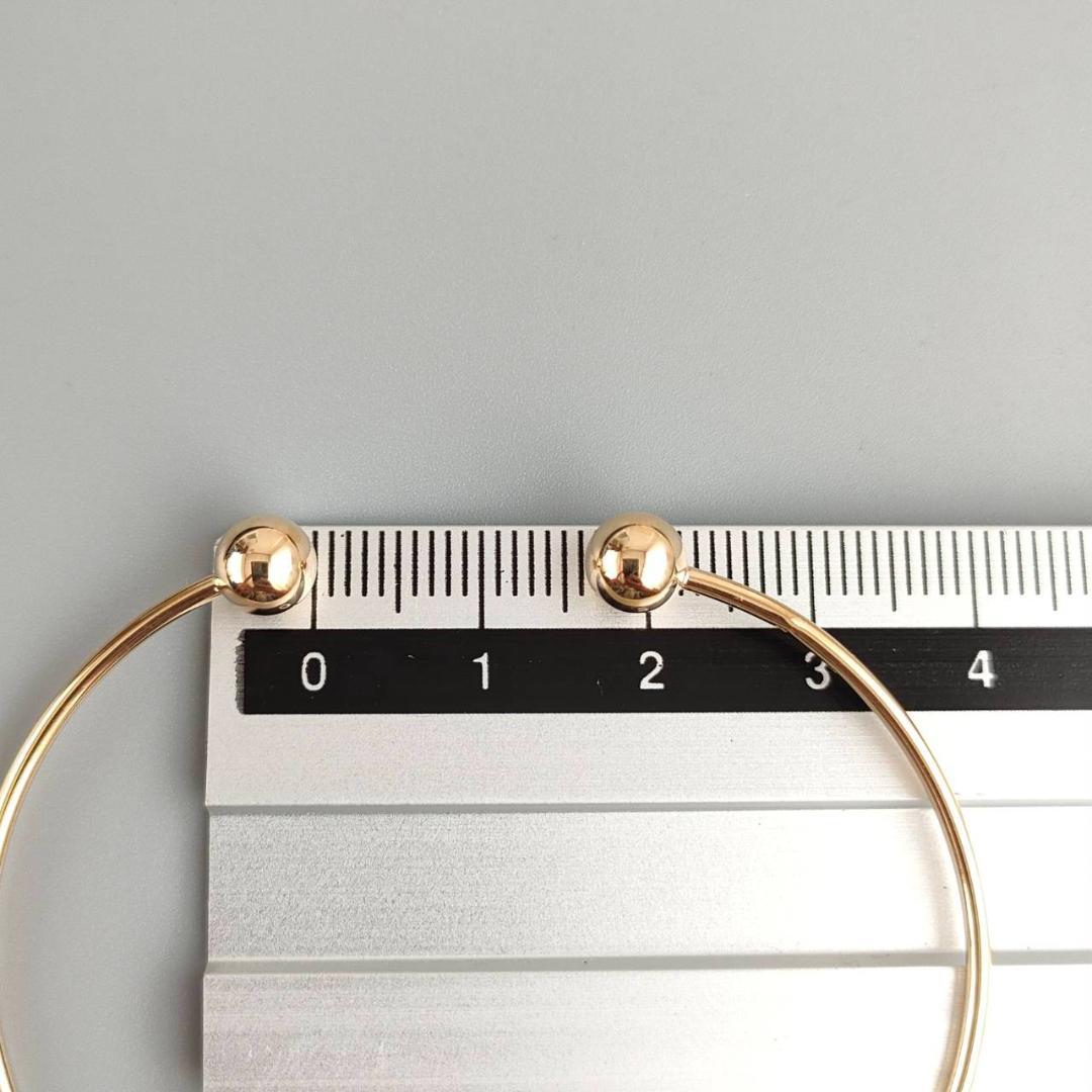 18金 K18 ユニセックス バングル 1.72ｇ A636