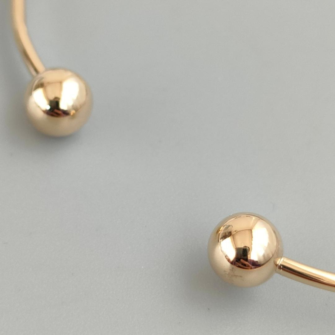 18金 K18 ユニセックス バングル 1.72ｇ A636