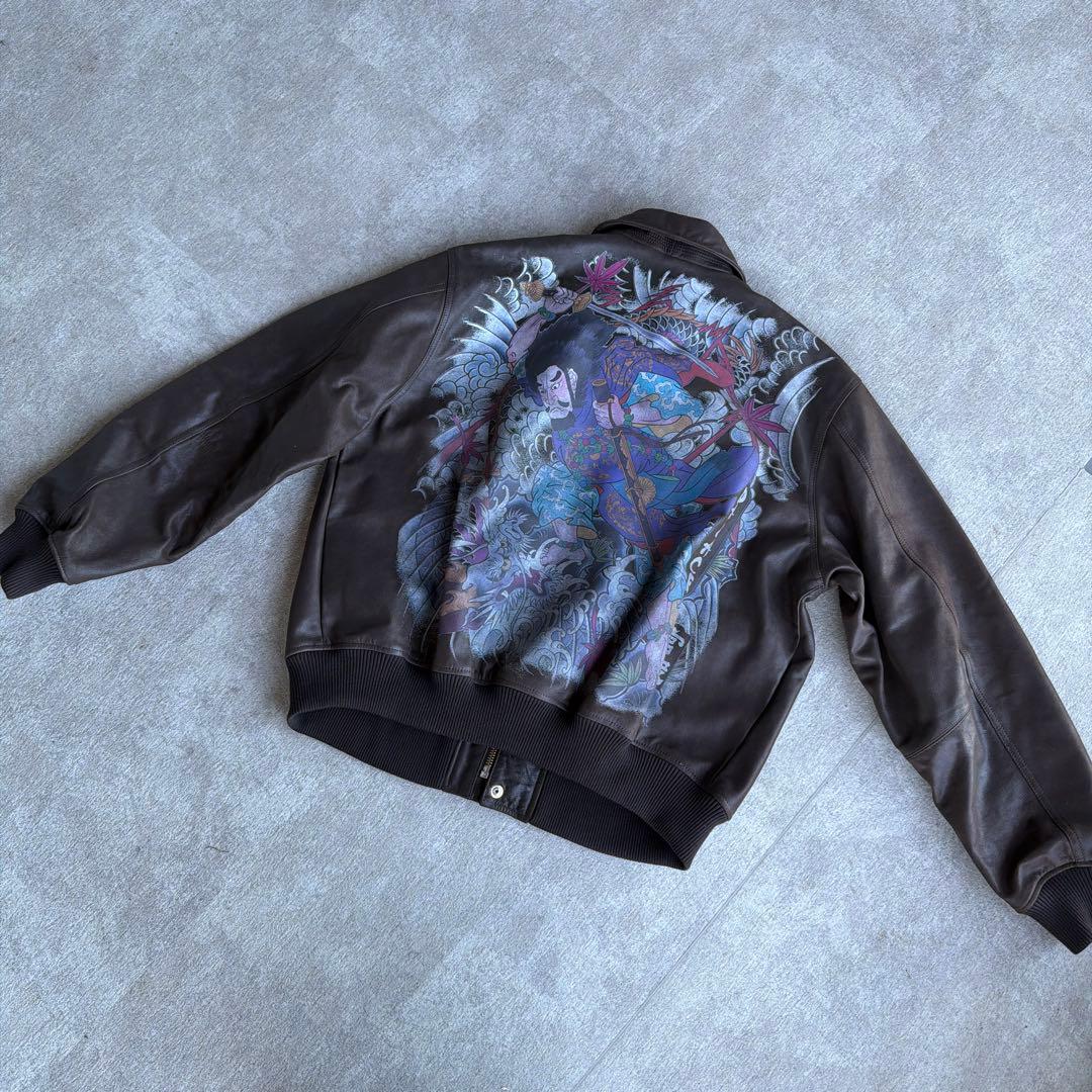 PALACE Susanoo Leather Flight Jacket パレス - メルカリ