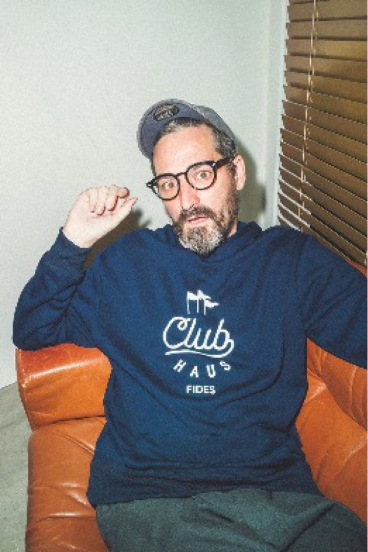 FIDES × CLUBHAUS Logo Parka-NAVY L