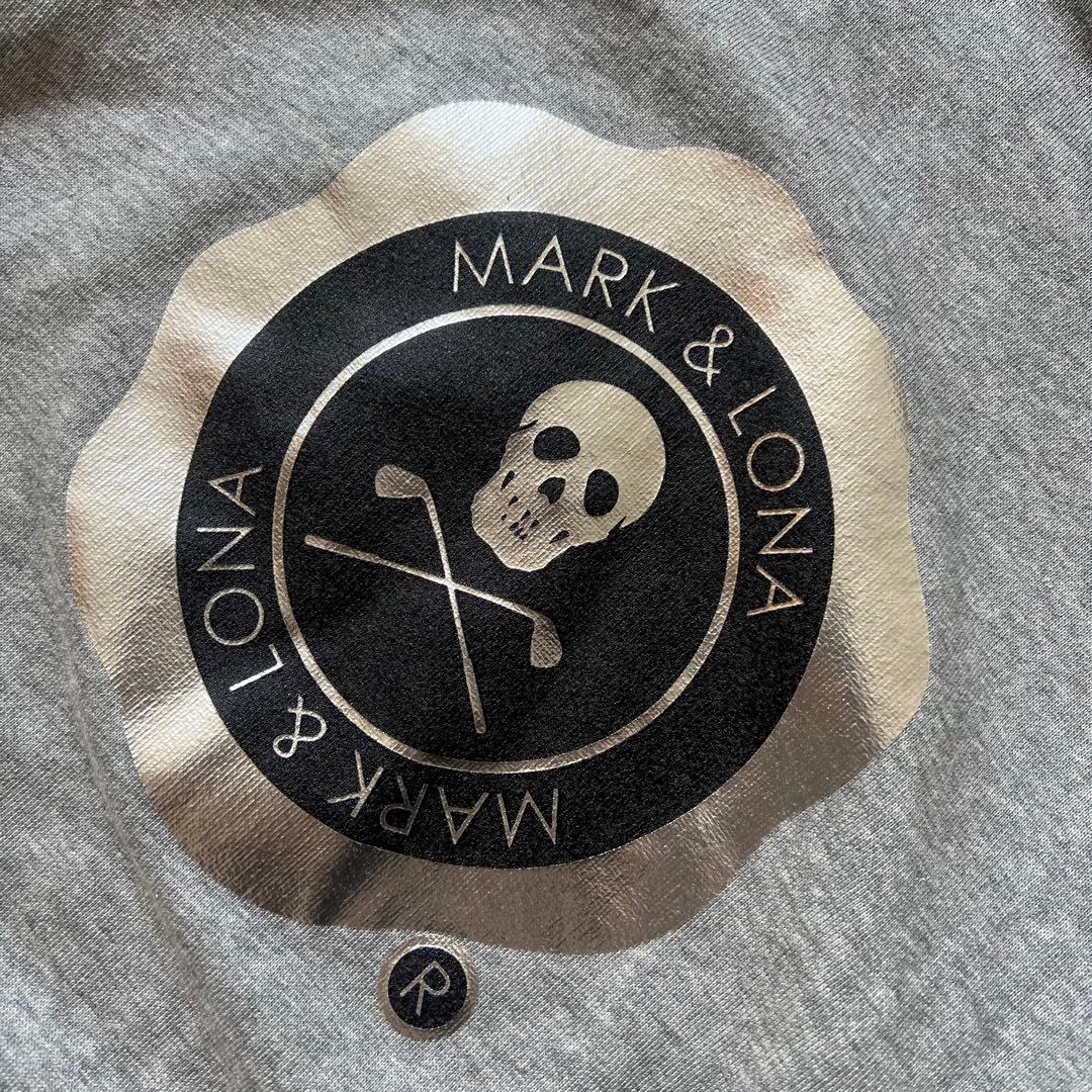 MARK&LONA マークアンドロナ　パーカー　メンズ　ロゴ　ゴルフ　グレー