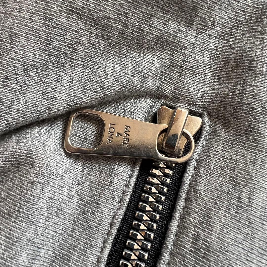 MARK&LONA マークアンドロナ　パーカー　メンズ　ロゴ　ゴルフ　グレー