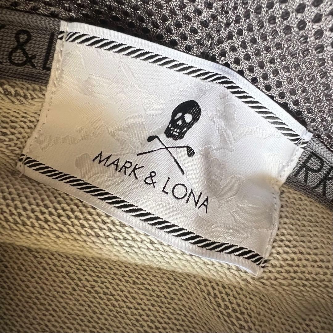 MARK&LONA マークアンドロナ　パーカー　メンズ　ロゴ　ゴルフ　グレー
