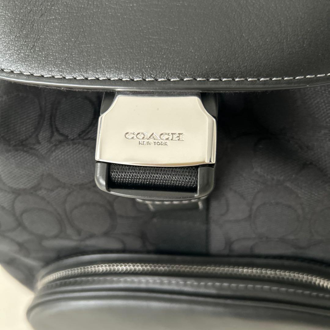 【新品】COACH ペース ラージ レザー&シグネチャーキャンバス バックパック